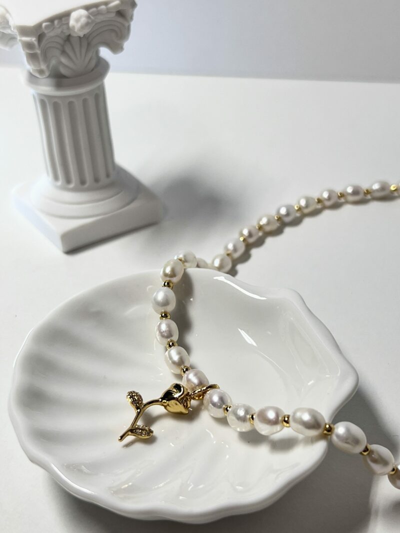 "Forever Rose" Pearl Necklace