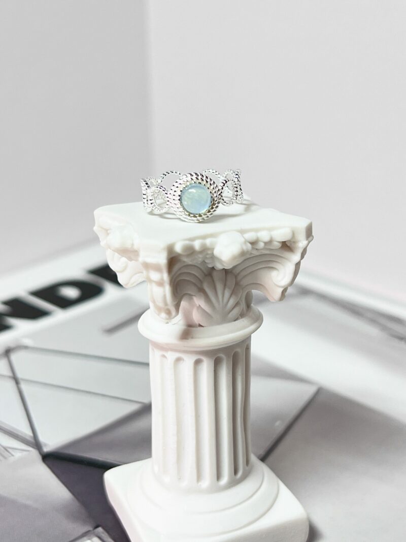 Celestial Blue Moonstone Ring