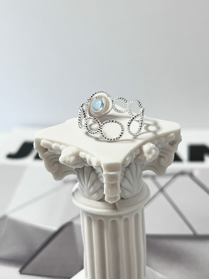 Celestial Blue Moonstone Ring - Image 2