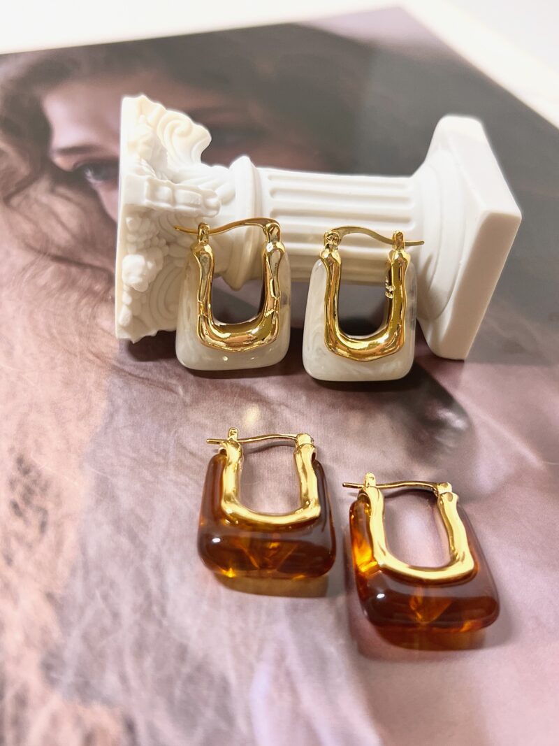 U-Shaped Vintage Luxe Hoops