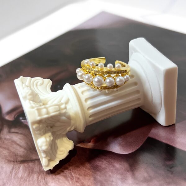 Triple Pearl Luxe Ring