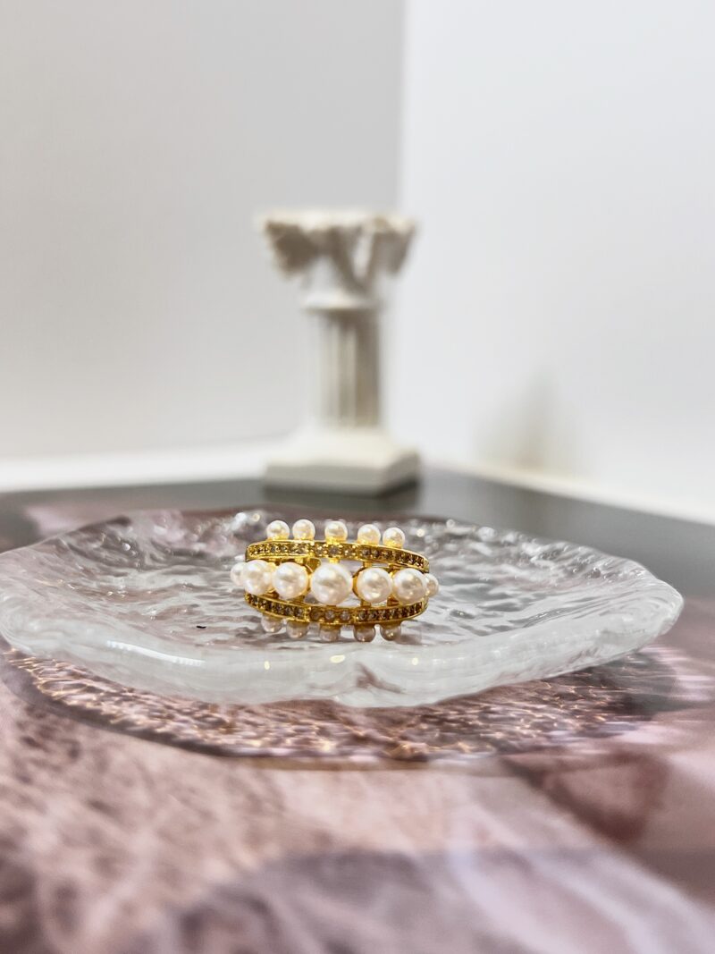 Triple Pearl Luxe Ring - Image 4