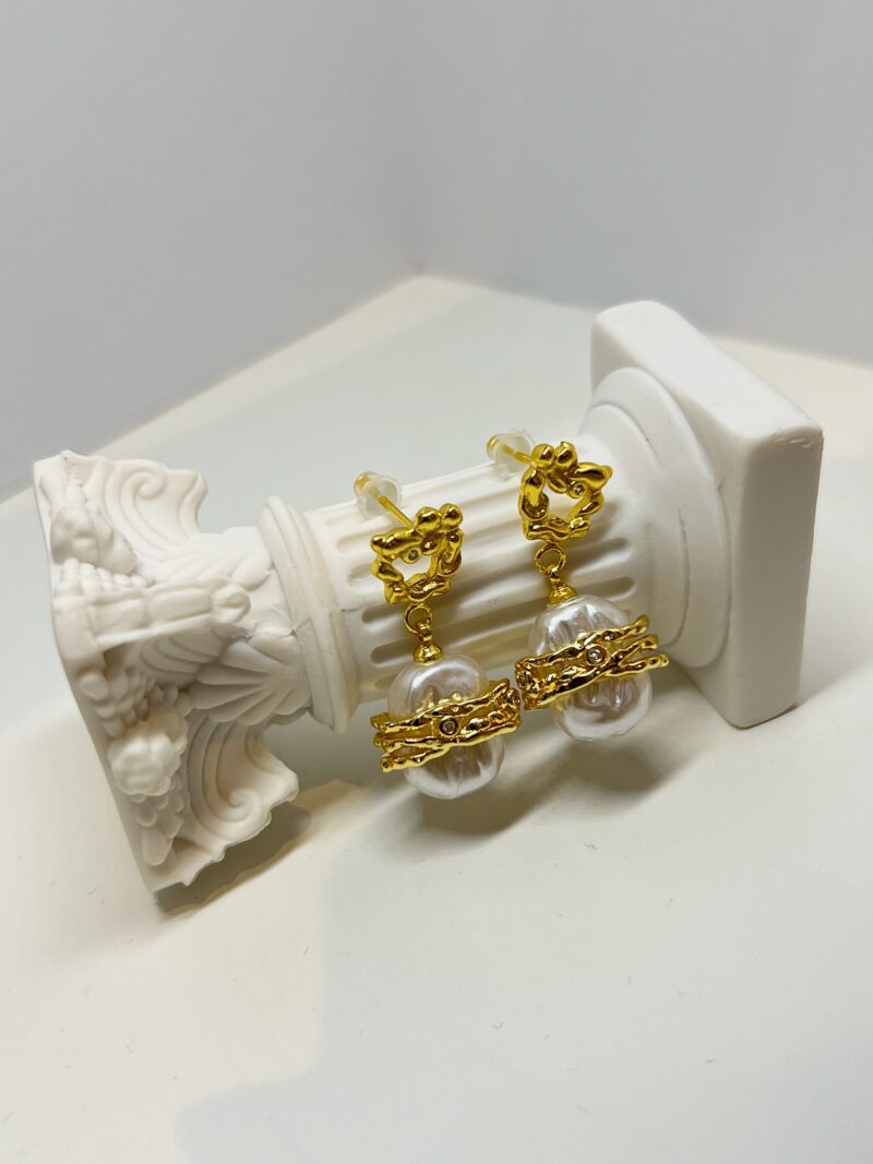 Baroque Pearl Denise Drops - Image 3